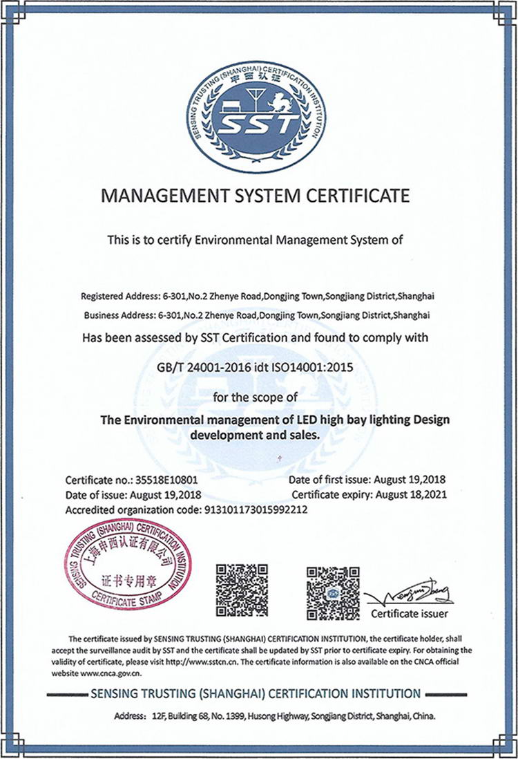 ISO9001 2015 RAYSHOW